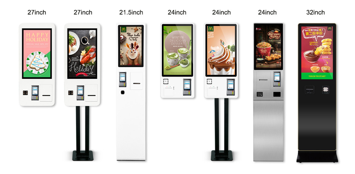 1920*1080 Floor Stand All In One Restaurants Self Service Ordering Kiosk
