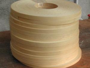 China Natural Golden Birch Wood Veneer Edge Banding Tape/Rolls wholesale