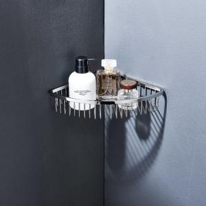 China OEM ODM Wall Mounted Shower Basket Sus 304 Stainless Corner Shower Caddy wholesale