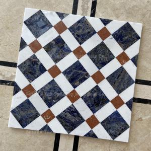 China Handmade Square Interior Waterjet Medallions Patterns Marble Stone Floor Tile wholesale