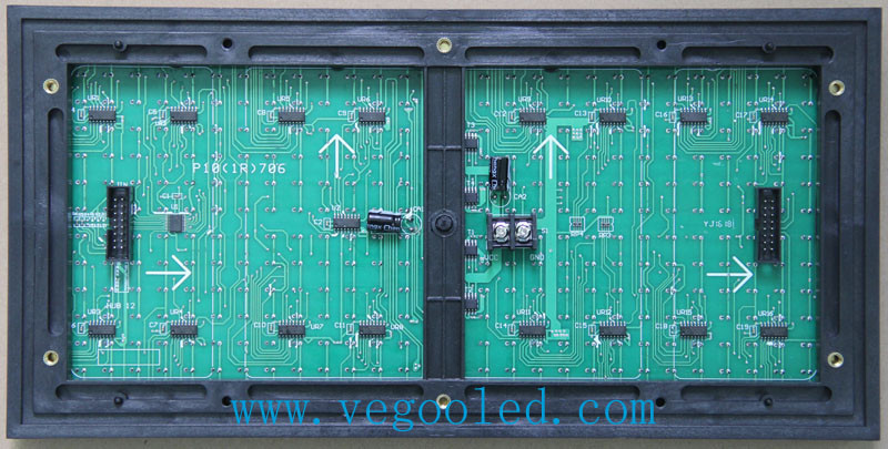 1R1G1B / DIP 346 P10 Led Display Module Outdoor Led Panel 7500cd/㎡