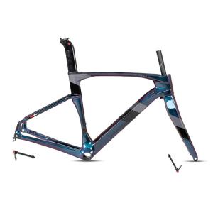 China Custom CYCLONE Pro Carbon Road Bike Frame Full Hidden Cable wholesale