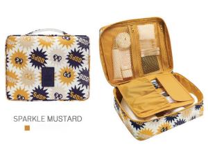 China Multi Functional Travel Cosmetic Bags Waterproof Polyester With PU Coating wholesale