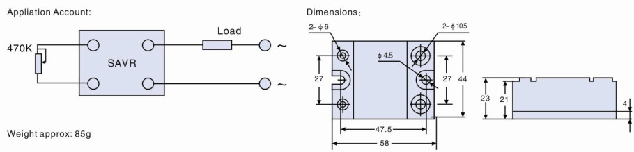 680K resistance 20A SCR Voltage Regulator