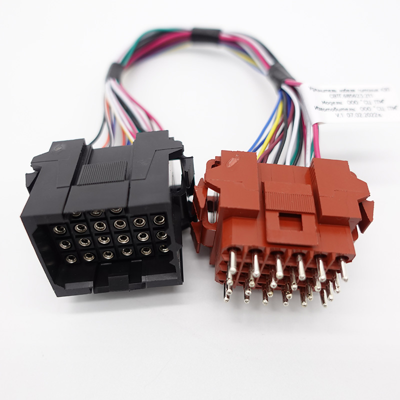 TE 24 Pins Male Female 207304-1 207305-1 Connector Wire Harness for High Voltage Wiring