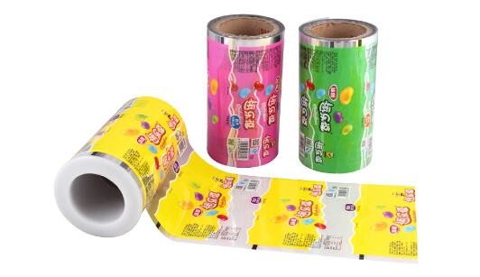 high quality Printing custom plastic roll film , Plastic foil packaging roll