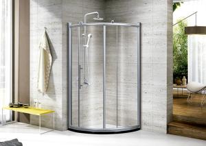 China Sliding door Tempered Glass Shower Enclosure Polished Frame Surface Finishing wholesale