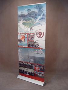 China Exhibition Event Retractable Banner Stands Premium Aluminium W 83 * H 200 Cm wholesale