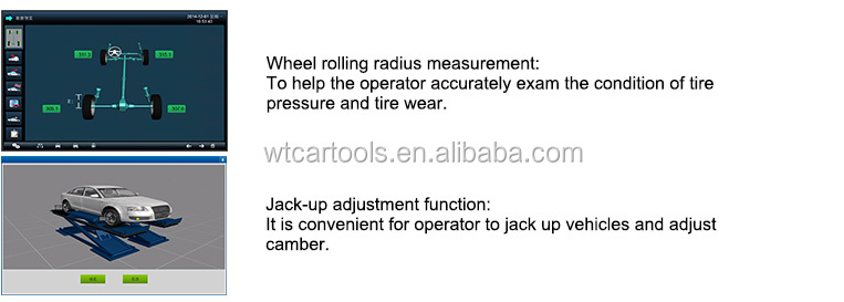 High Precision 5D Wheel Alignment System 5 Cameras Work With Secondar Jack
