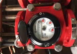 China Flange Port 4 Inch Remote Water Meter , Grey Iron Housing Hot Water Meter wholesale