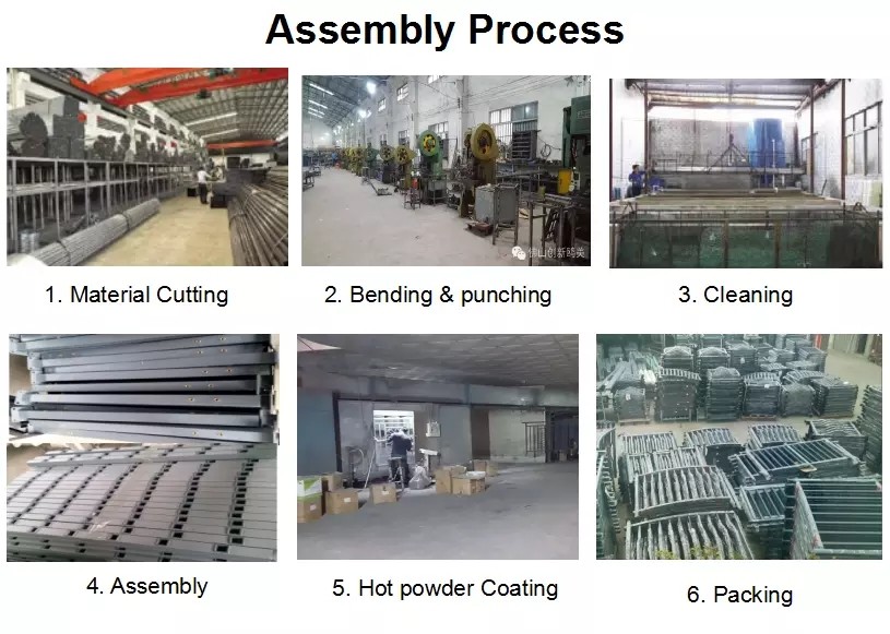 Outdoor Balcony Cast Iron Stair Railing Antirust Oil Hot Dip Galvanized
