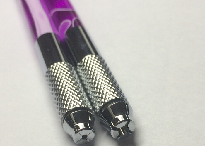 Colorful Crystal 110MM Handmade tattoo eyebrow pen , Professional Tattoo Manual Pen
