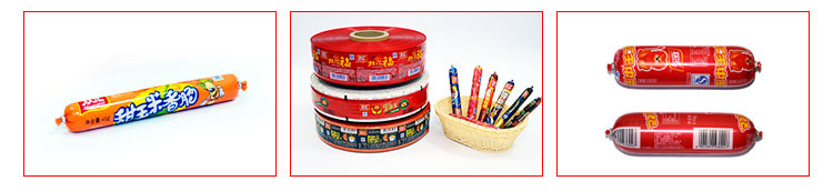 Food Grade Plastic Packaging Film Roll High Barrier PVDC Wrap Packaging Film For Meat Sausage