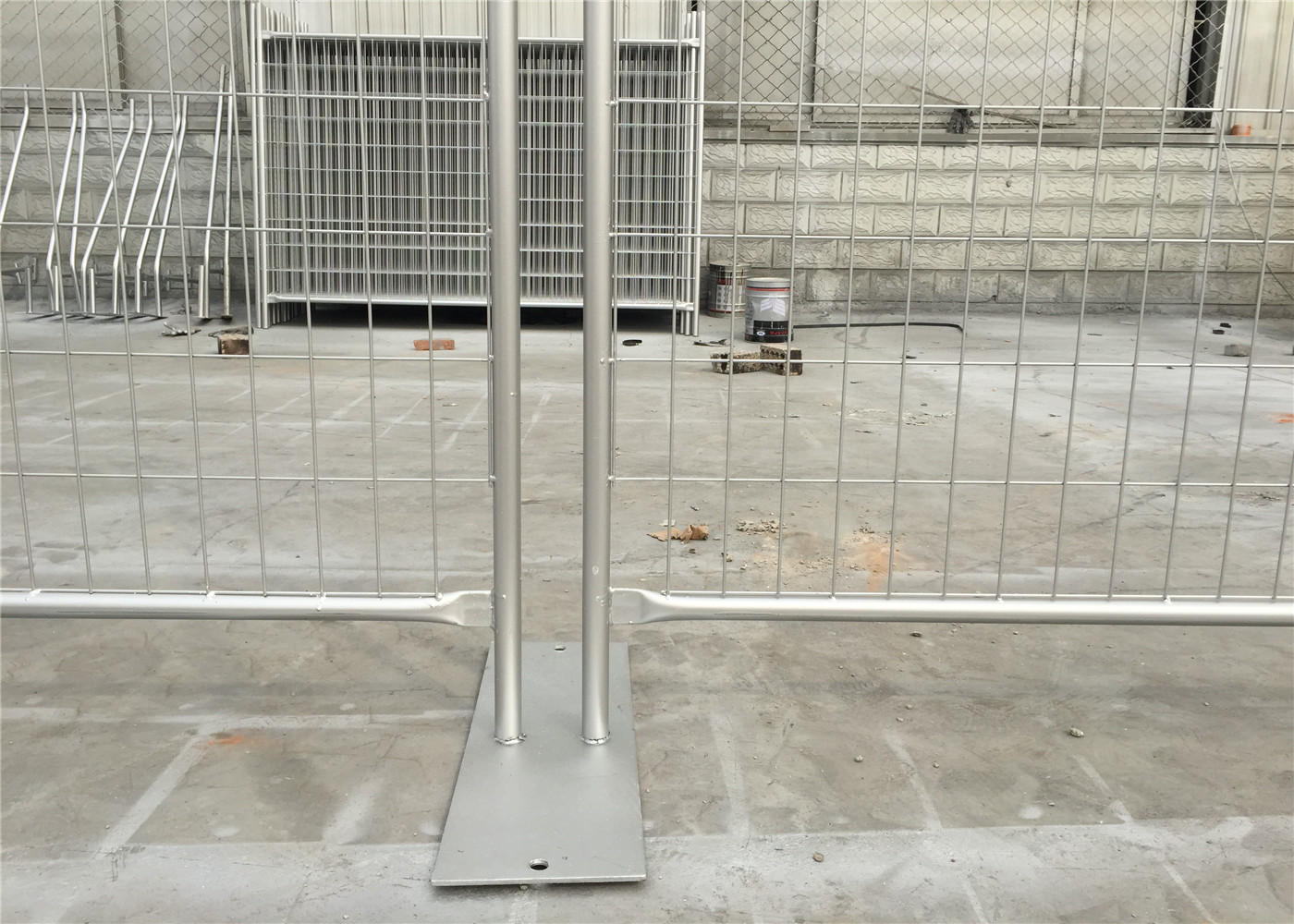 Hot Dipped Galvanized Temporary Fence For Construction OEM / ODM Available