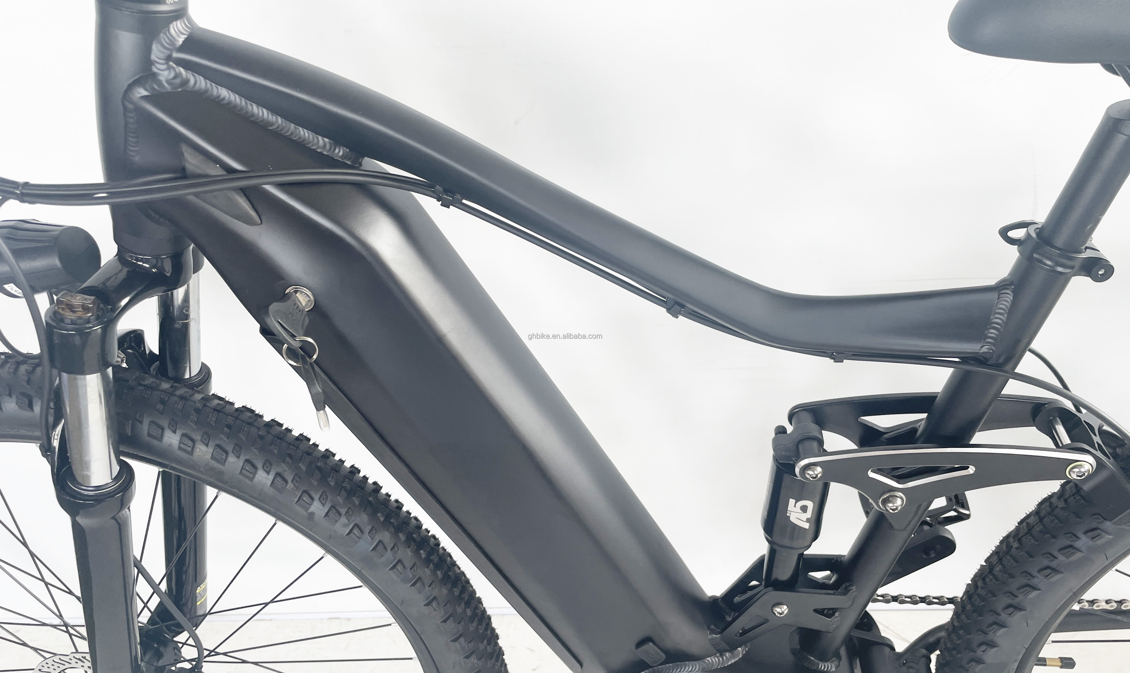 27.5" 1000W Lithium Battery Electric Mountain Bike with 9 Speeds and Full Suspension