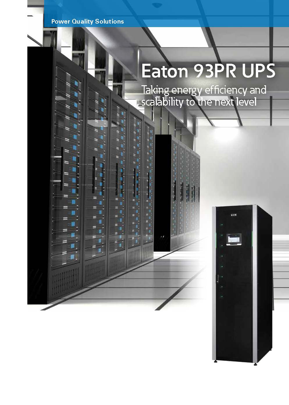Modular Eaton 93PR UPS 600KVA 600KW 400V THREE PHRASE ABM ONLINE UPS FOR DATA CENTER