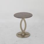 Brown Marble Metal Side Table Matt Bronze Marble Top Side Table