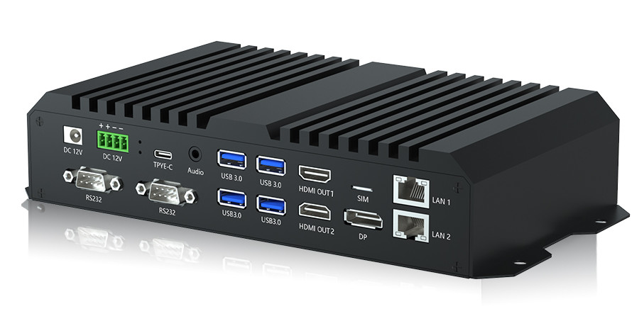 RK3588 Octa Core Edge Computer Media Player Box 8K HD DP Android 12 Metal From Sunchip