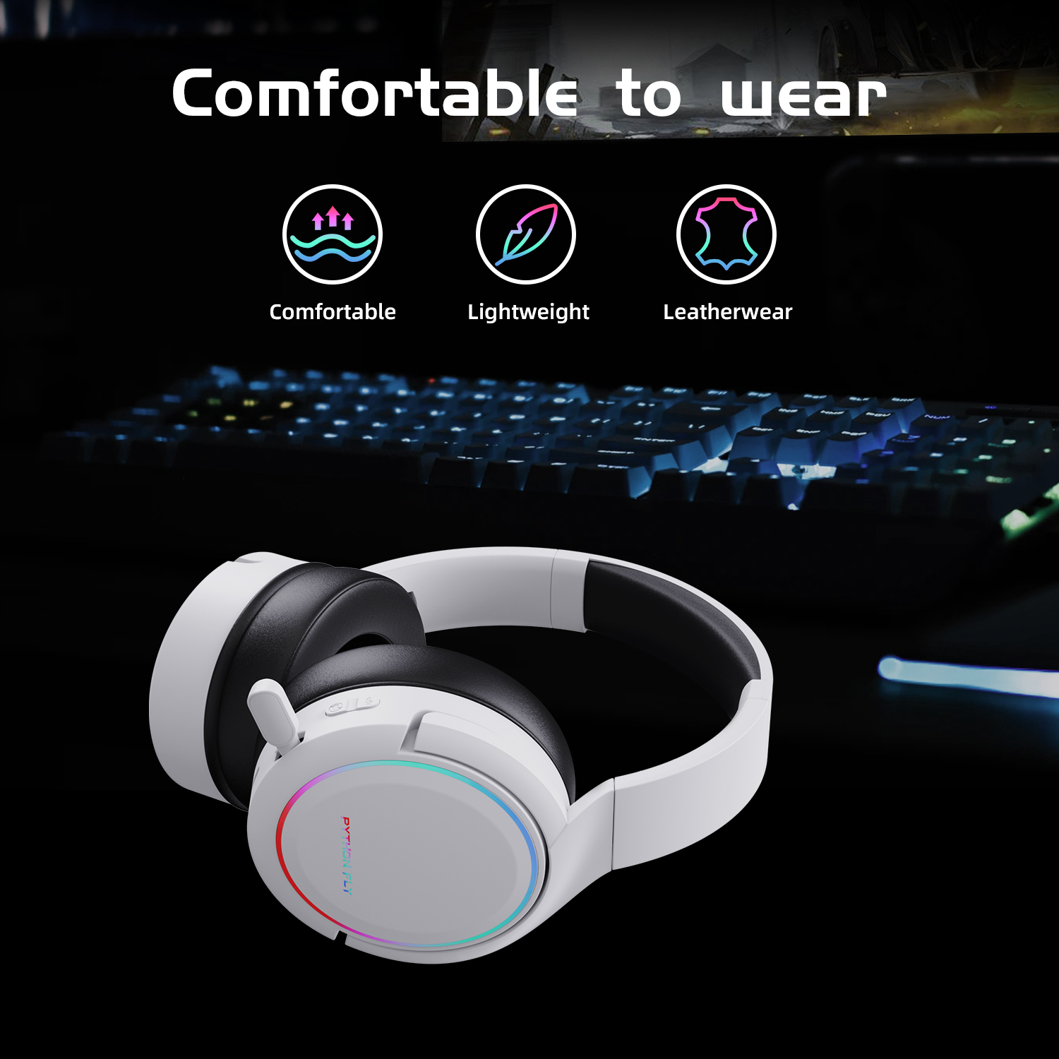 X7Pro Dual Gaming Headset Wireless 35 Hours for Nintendo Switch 2.4GHz Ultra Low Latency