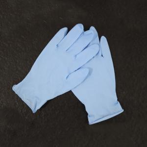 China Oil Proof 22mil Nitrile Disposable Exam Gloves wholesale