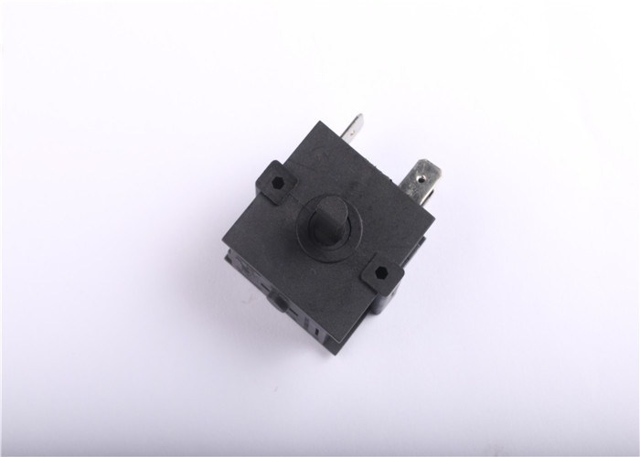 3 Pins Rotary Selector Switch 3A 6A 125V 250V AC , 50MΩ Max Contact Resistance