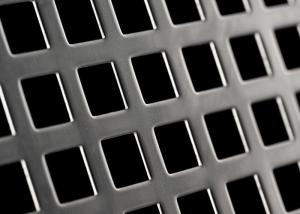 China Black punched metal sheet Oblong or Square Hole Pattern wholesale