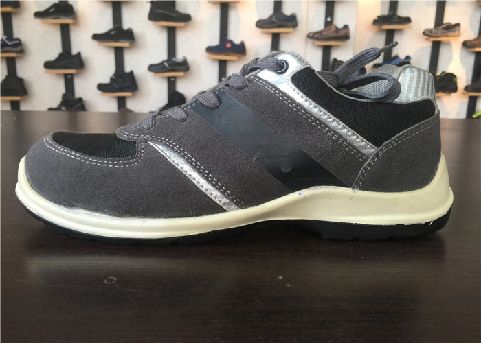 Soft Leather Mens Comfortable Work Shoes Eva Outsole Normal Size Anti penetration
