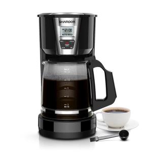 China Auto Pour Over Stainless Steel Drip Coffee Maker 1.8L 12 Cup Black wholesale
