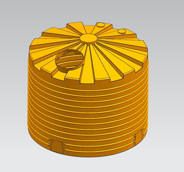 Customizable 2.5mm to 3mm thick plastic water tower mould