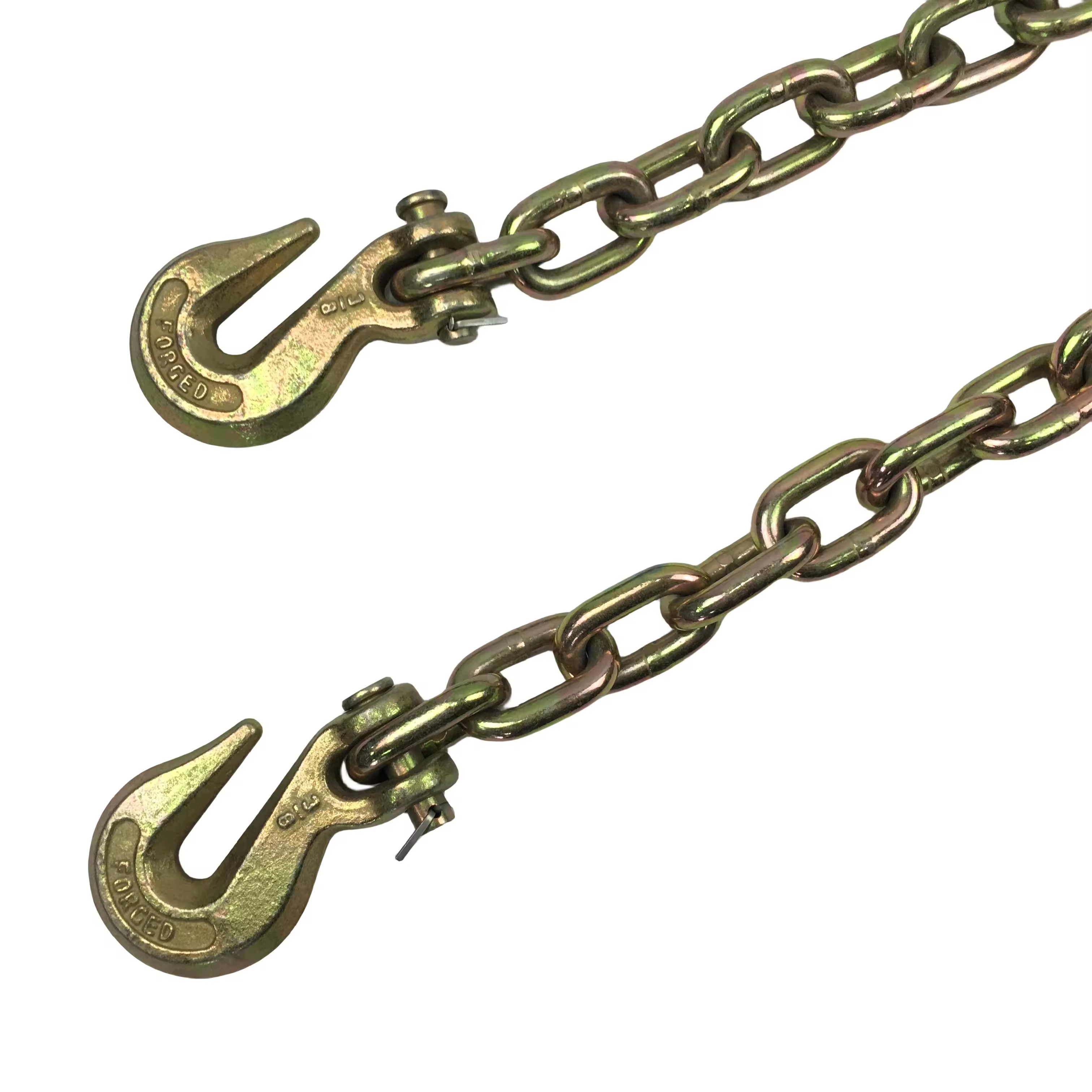 Blacken Finished G70 Galvanized Link Chain 8mm Diameter For Cargo Control Customized