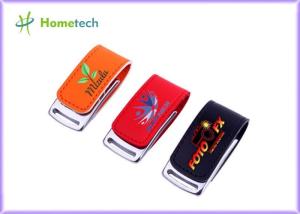 China Customer Logo Leather USB Memory Stick Flash Drive Pendrive 16GB 32GB 64GB wholesale