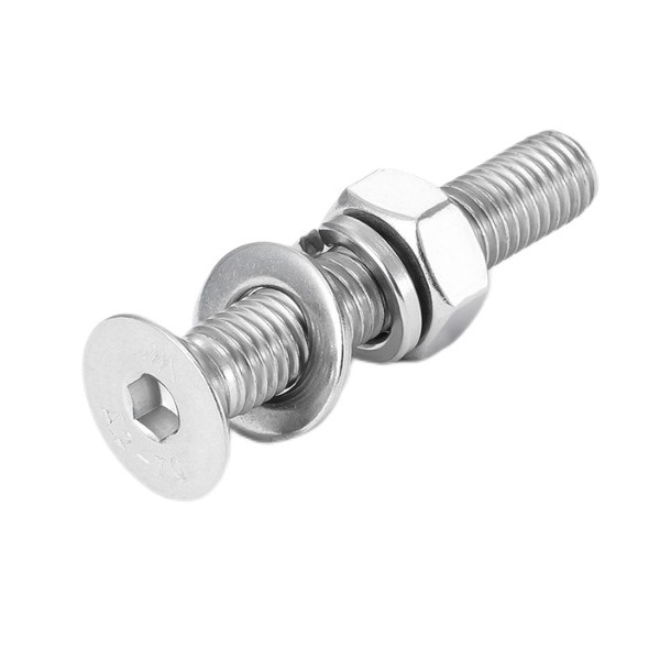 Din7991 2205 / 2507 Hex Socket Screw With Nuts And Washer Full Thread Hot Sell Fasteners