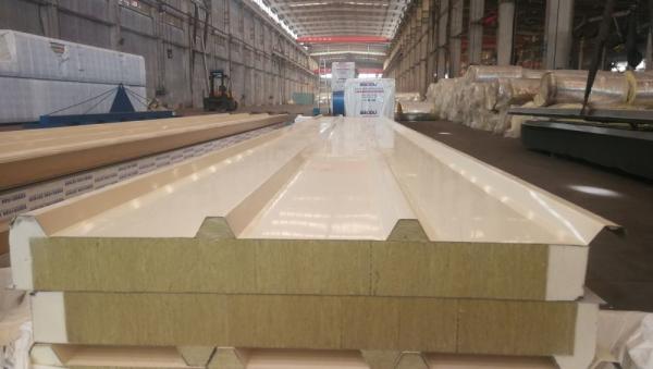 Superior Fireproof Modern Rockwool Sandwich Panel Density Soundproof Waterproof