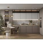 Acrylic Modular Assembled Kitchen Cabinets Melamine Carcase