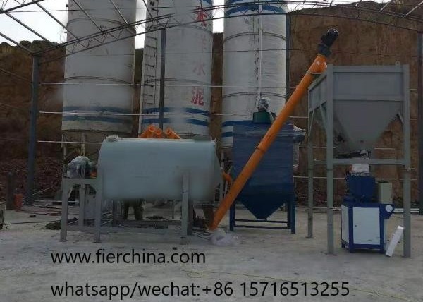 10-12T/H Wall Putty Mixer Machine / Dry Mortar Production Line For Construction