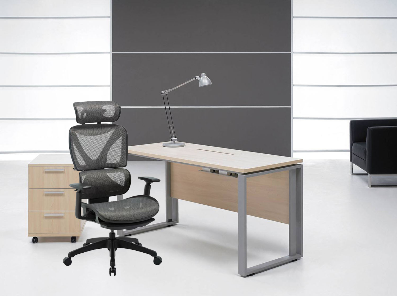 back Full Mesh Office Executive Chair with 73*77*117-126.5cm Size and Ergonomic Design