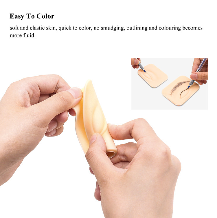 3D Silicone Permanent Makeup Practice Skin Eyebrow Microblading