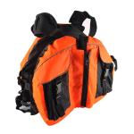 Adult Kayak Safety Equipment Life Jacket , Canoe Safety Gear Orange Color