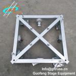 TUV Aluminum Square Truss Basement Truss Base Plate With Wheels