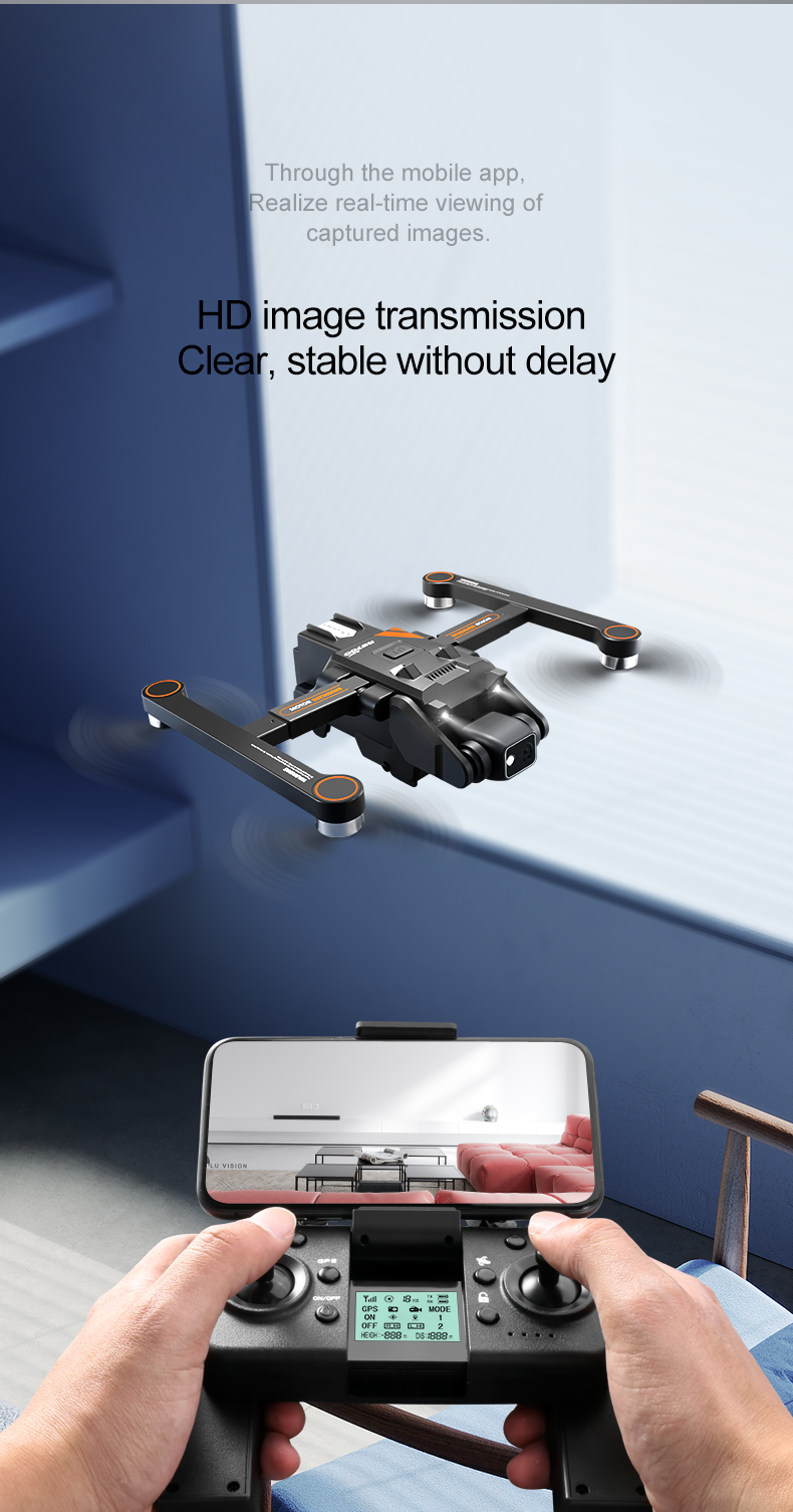 20*14*9cm Rg700 Pro Drone 4k Gps 8k Hd Dual Camera Fpv Professional Aerial Photography Uav Brushless Motor Quadcopter Toys