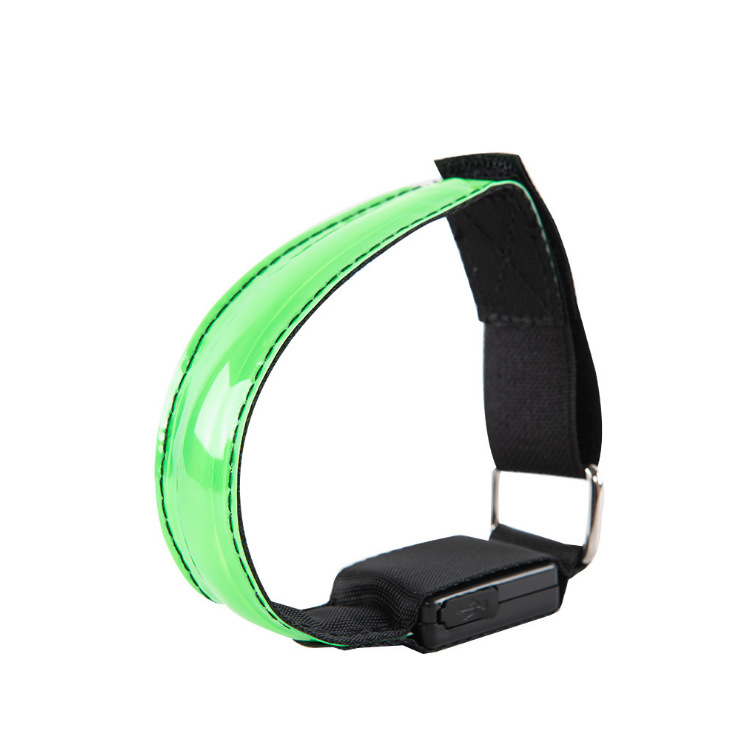 Rechargeable led luminous arm with LED reflective bracelet luminous with fun run outdoor sports running lights