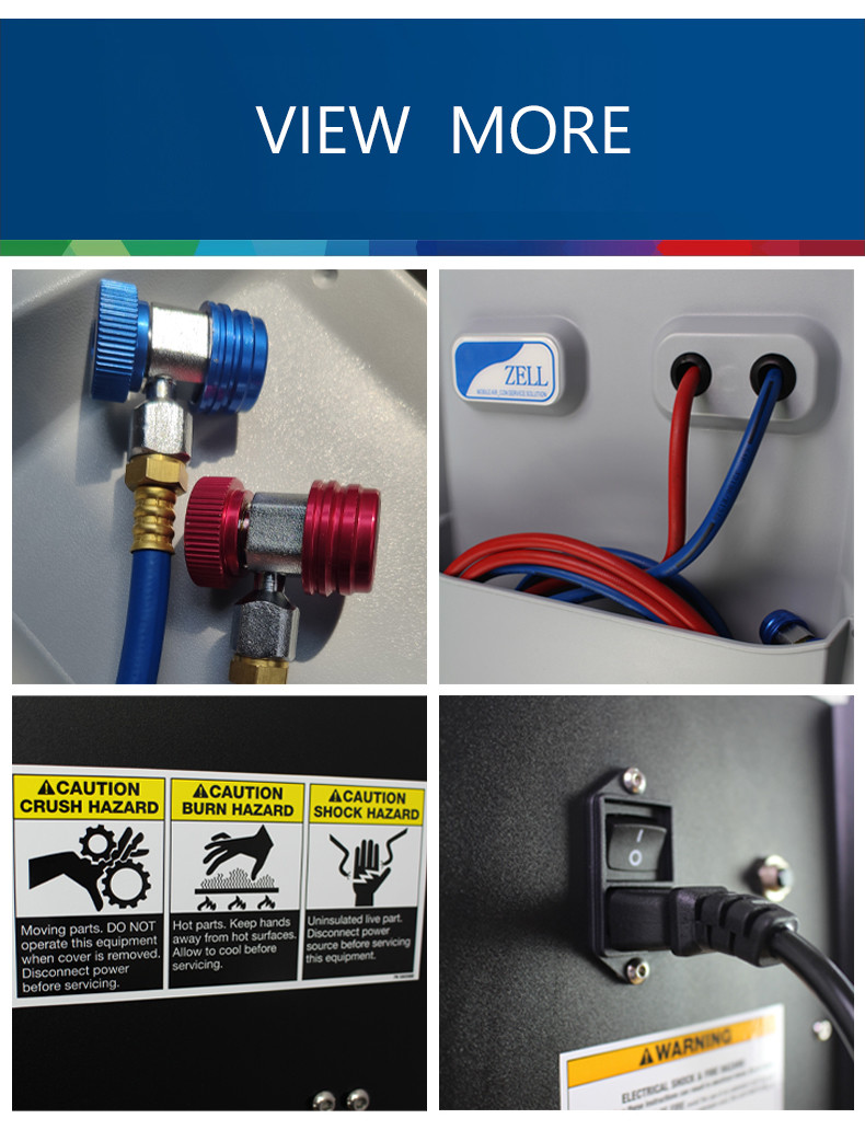 Car A/C R134A Recovery Machine for Refrigerant Recharge Recyle And Flush