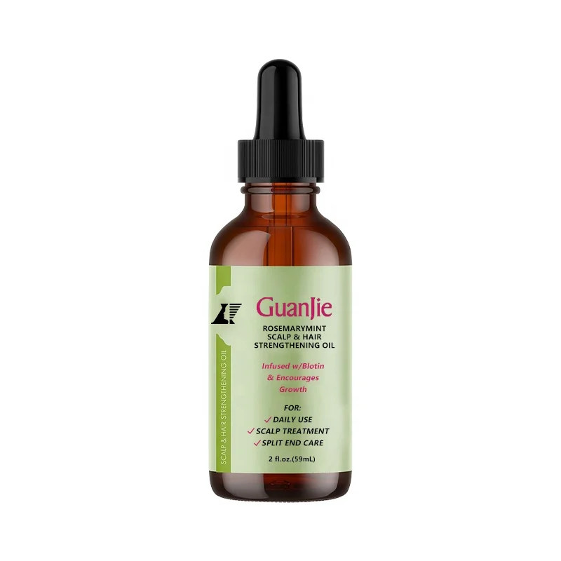 Private Label Homemade Herbal Vegan Olive Jojoba Castor Rosemary Avocado And Peppermint Hair Growth Oil For Men Coconut Oil
