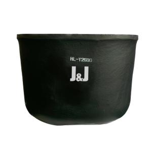China Silicon Carbide Graphite Oval Type Crucible Metal Melting Oxidation Chemical Resistance wholesale