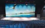 High definition 200'' 250'' Curved Projection Screen for HD Cinema Simulator