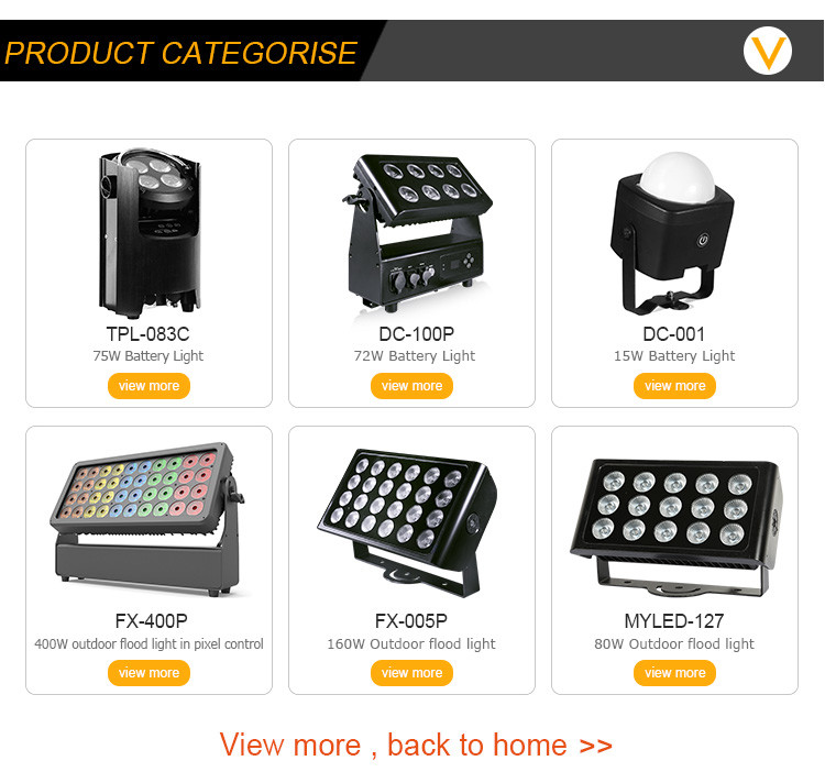 Event 566lm 100V Battery Powered LED Stage Lights Rechargeable Uplighter