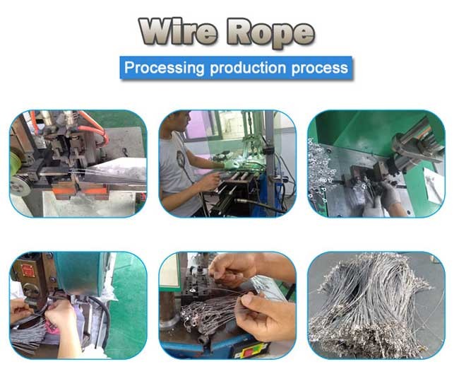 Customized Stainless Steel Wire Rope Sling With Eye - Hook Terminal