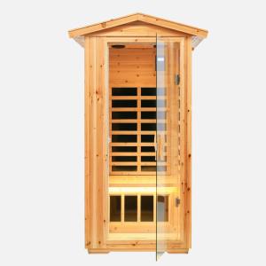 China Preminum Old FIR Sauna Room One Person Steam Room With Roof wholesale