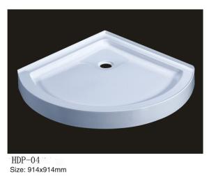 China Acrylic shower tray, shower basin,acrylic shower base HDP-04 wholesale