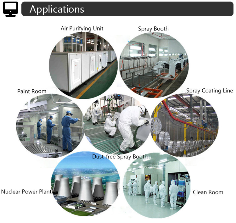 Aluminum Frame Bag Air Filter Easy Installation
